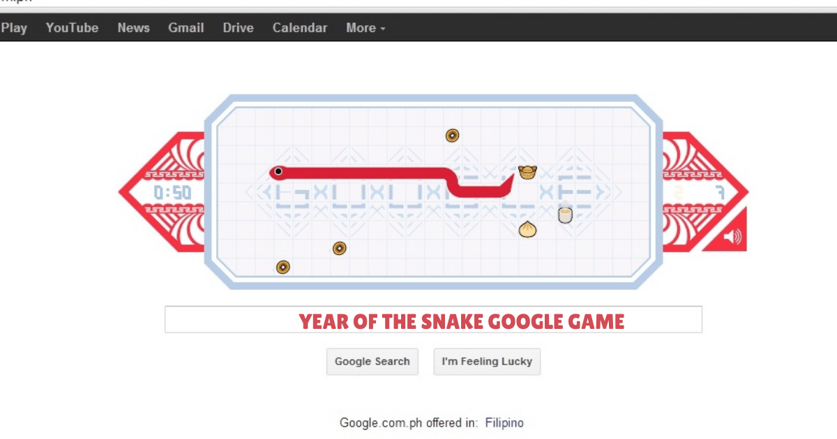 Year of the Snake Google Game