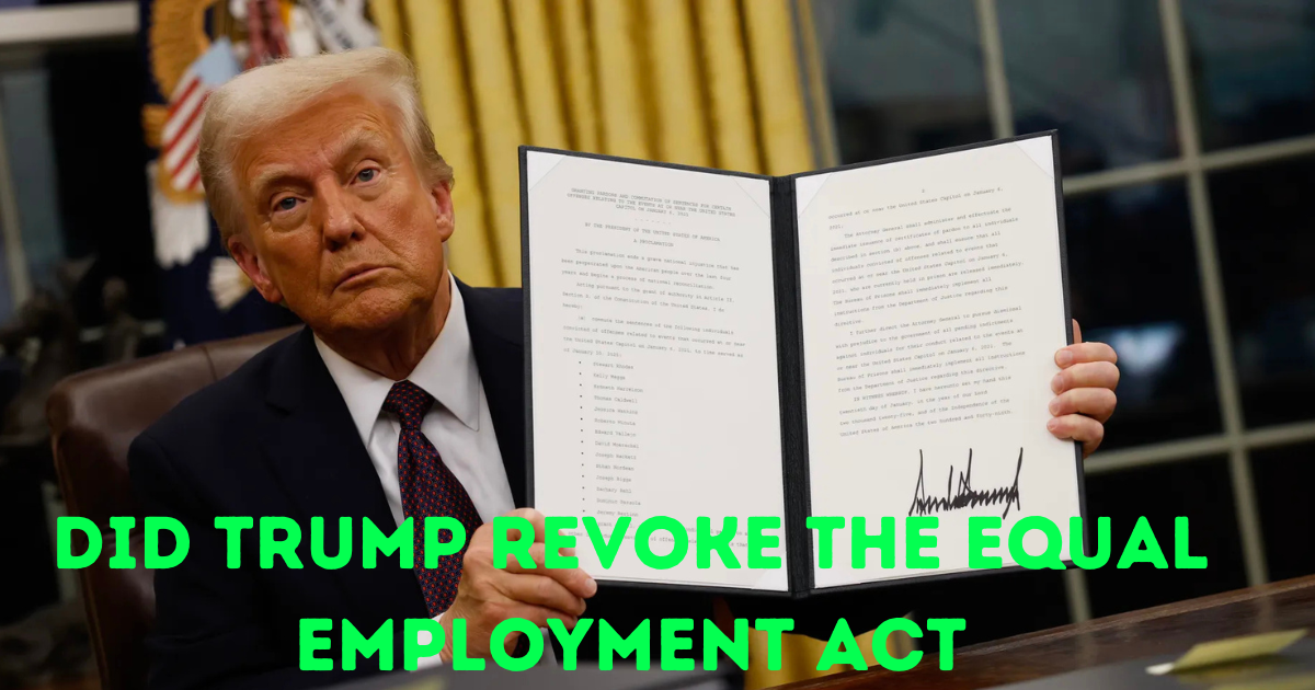 Did trump revoke the equal employment act