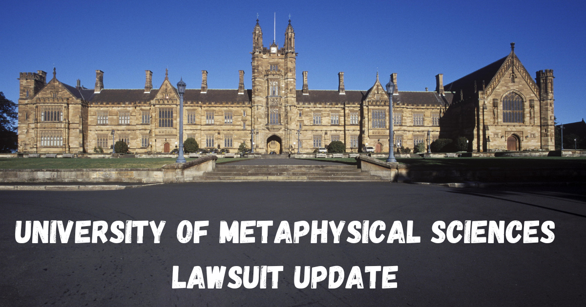 university of metaphysical sciences lawsuit update